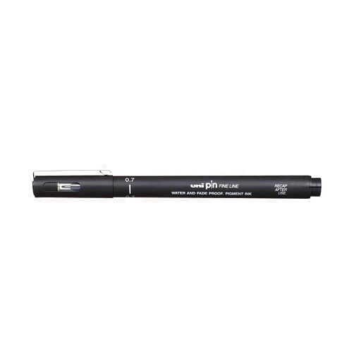 UNI-BALL PIN DRAWING PEN FINELINER ULTRA FINE LINE MARKER 0.8mm BLACK Ink - [Pack of 3]