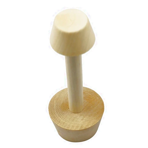 Xinjincang Woodiness Tart Tamper Pastry Tamper Double Side Wooden Egg Tart Tamper Mold DIY Cake Pastry Pusher for Kitchen Party Baking Tools, Pie, Tart and Quiche Pans, 1