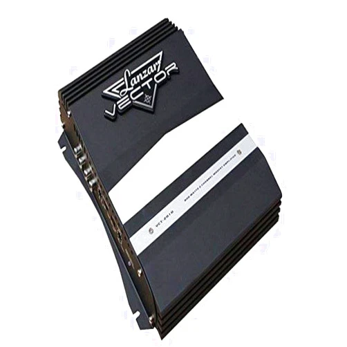Lanzar 2-Channel High Power MOSFET Amplifier - Slim 800 Watt Bridgeable Mono Stereo 2 Channel Car Audio Amplifier-Crossover Frequency and Bass Boost Control, RCA input,Line Output - Lanzar VCT2010