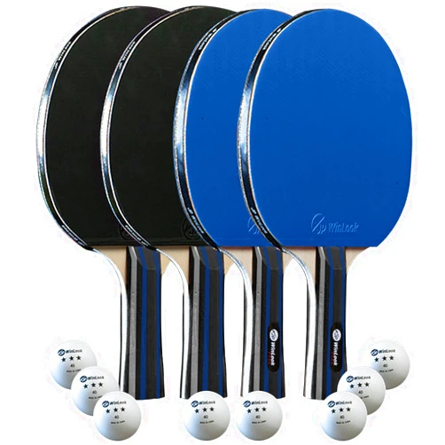JP WinLook Ping Pong Paddles Sets - Portable Table Tennis Paddle Set with Ping Pong Paddles Professional Case & Ping Pong Balls. Premium Table Tennis Racket Player Set for Indoor & Outdoor Games