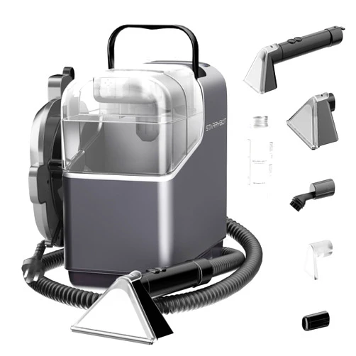 STARRYBOT Portable Carpet Cleaner Machine with Steam Techology for Carpet & Upholestery, 12Kpa Powerful Suction with Versatile Tools, Compact Pet Stain Remover and Deodorizer
