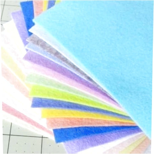 Over the River Felt 21 Felt Sheets - 6X6 inch Spring Colors Collection - Made in USA - Merino Wool Blend Felt - OTR Felt