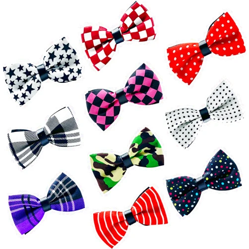 DORUI Dog Bow Tie/Adjustable Dogs Collar Elastic Rubber Band Double Layer Bow Ties for Small Medium Large Dogs & Big Cats Pet Collar Charms Accessories Bowties for Birthday Wedding Parties