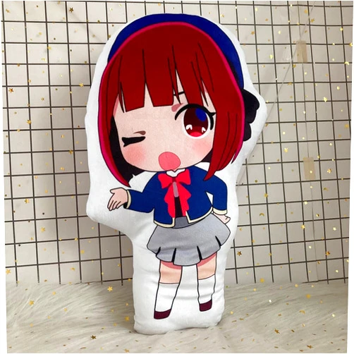Xianyuee Hoshino Ai Pillow Arima kana/Hoshino Akuamarin/Hoshino Rubi Pillow Figure Soft Stuffed Anime Throw Pillow Cushion Room Home Sofa Decoration 40CM