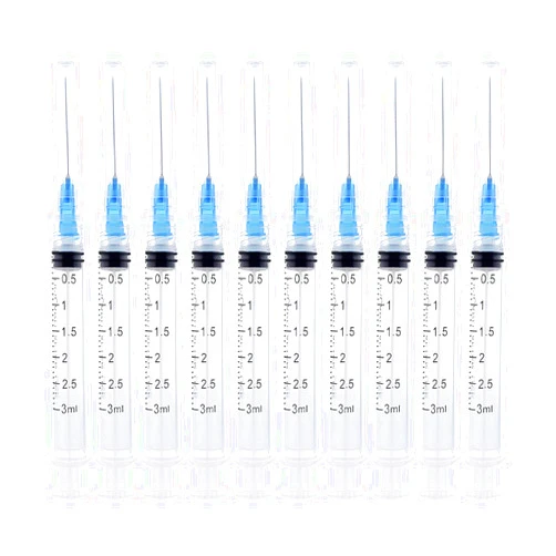 SHAOTONG 3ml/cc Luer Lock Syringe with Needle 23Ga Individually Wrapped (3ML/CC, 100)