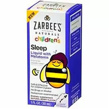 Zarbee's Naturals Children's Sleep Liquid with Melatonin (Pack of 4)