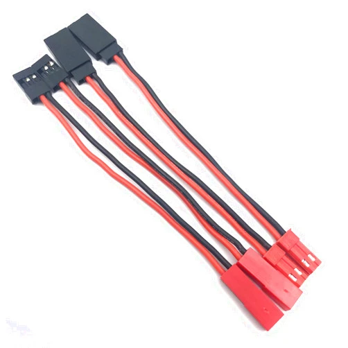 FainWan 2Pairs 10CM JST Plug to JR Connector Male Female Cable Servo Adapter Wire for RC Plane Helicopter Car
