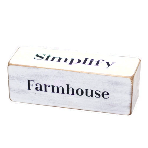Kruenpeeper Creek CWI Gifts Farmhouse Four-Sided Block, Multi