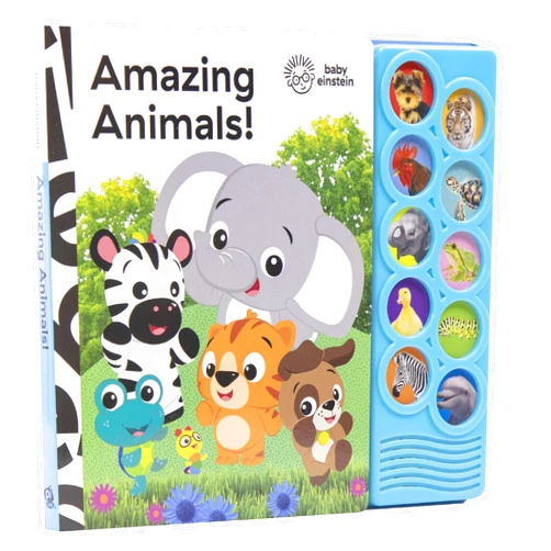 Editors of Phoenix International Publications Baby Einstein - Amazing Animals 10-Button Sound Book - PI Kids (Play-A-Sound)
