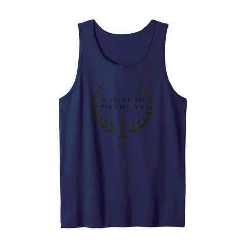 Zeitgeist: Lateinische, lustige Sprüche & Geschenk SI VIS PACEM PARA BELLUM - Who wants peace ready to war Tank Top