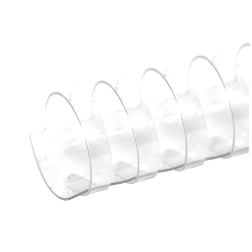 TruBind 25mm (1 in.) Comb Binding Spines | 11 in. Length for Letter Size or Smaller Projects | Standard 19-Ring Rectangular Holes | Clear | 200 Sheet Binding Capacity | 50 Pack