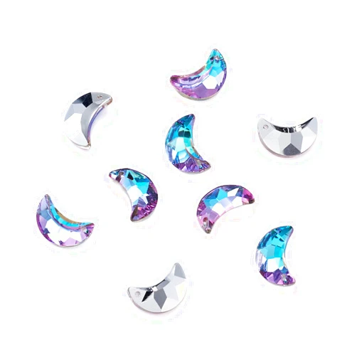 Craftdady Crystal Glass Pendant Charms Faceted Teardrop Charms Hamsa Maple Leaf Heart Rhombus Moon Pendants Rainbow Heart Dangle Charms Earring Charms Necklace Pendants for DIY Jewelry Making