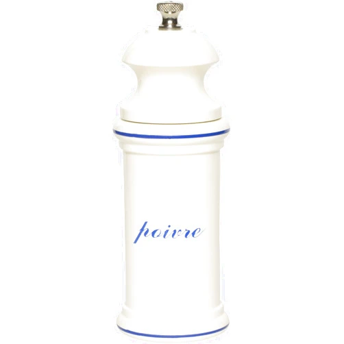 Fletchers Mill Fletchers' Mill Provencal Pepper Mill, White with Blue 