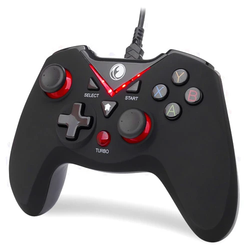 IFYOO V-one Wired USB Gaming Controller Gamepad Joystick for PC (Windows XP/7/8/10/11) & Steam & Android & PS3 - Red