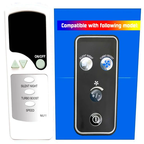 GENGQIANSI Replacement Remote Control for Rowenta Fan VU2660 Series CS-00142514 VU2660U1/7X0 VU2660U2/7X0 VU2660U1 VU2660U2