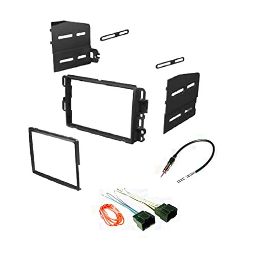 ASC Audio Double Din Radio Dash Kit, Wire Harness, Antenna Adapter Combo for Buick, Chevrolet, GMC, Pontiac, Saturn, Select 2007-2014 Vehicles