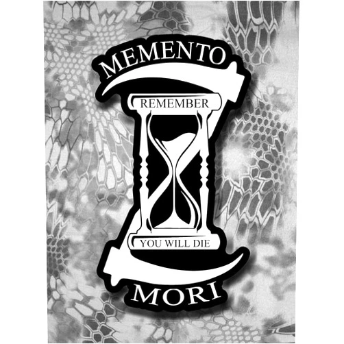 Firehouse Graphics Memento Mori Remeber You Will Die Father time Hourglass Sickle Death Vinyl Sticker Decal (10