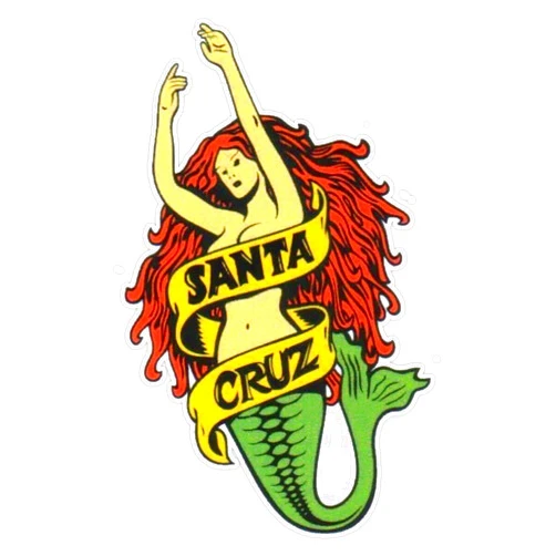 Fink Studio Vintage Santa Cruz Logo Vinyl Sticker Waterproof Decal Laptop Wall Window Bumper Sticker 5