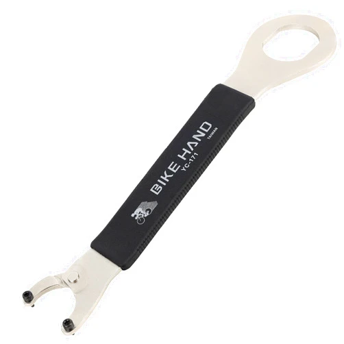 BIKE HAND BikeHand Bike Bicycle Bottom Bracket 36mm Wrench Flat Cup and Adjustable Pin Lock Ring Spanner Install Remover Wrench Tool for Cup-and-Cone Systems