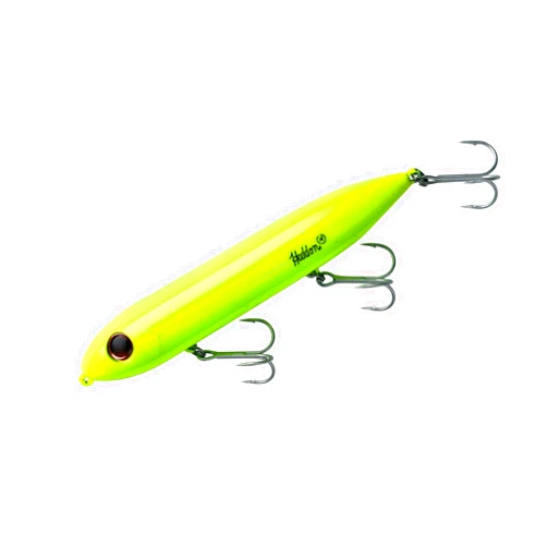 Heddon Super Spook Topwater Fishing Lure for Saltwater and Freshwater, Chartreuse, Super Spook (7/8 oz)