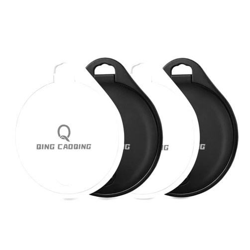 QING CAOQING Air Tags 4 Pack Item Finders with APP Find My (iOS ONLY), Lightweight Air Tag Prevent Loss of Keys, Backpacks, Suitcases(Not for Android)