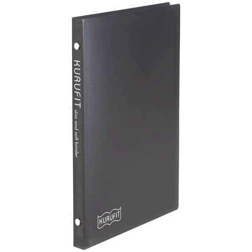Maruman F091-05 Kurufit Loose Leaf Binder, A5, 20 Holes, Black