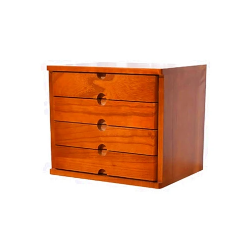 JKSVTF Desktop File Cabinet - Solid Wood Storage Box - Desk Organizers, Multilayer Desktop Organizer Storage Box with Drawers for Monitor Stand/Printer