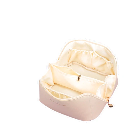 SANYGE Women's Makeup Bag Large Capacity Portable ins Premium Luxury Convenient Travel Products Wash Bag 23.5 * 10.5 * 11cm Milk luck white