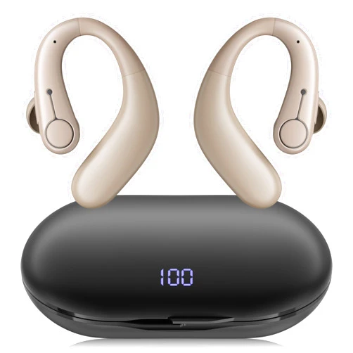 TTQ Hearing Aids, Hearing Aids for Seniors with Bluetooth, Rechargeable Hearing Aid with Noise Cancellation, 5-Level Button Volume Control, OTC Hearing Amplifier for Moderate Hearing Loss, Clear Sound