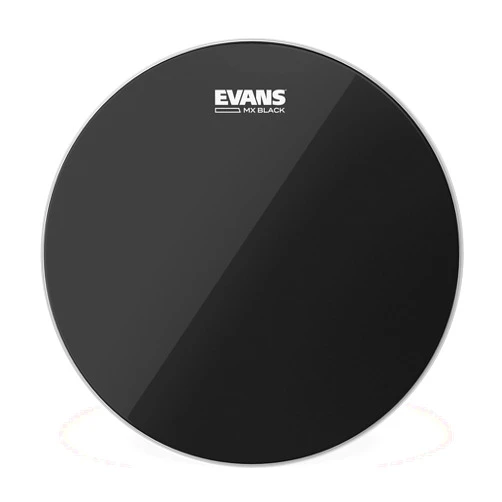 Evans MX Black Marching Tenor Drum Head, 6 Inch