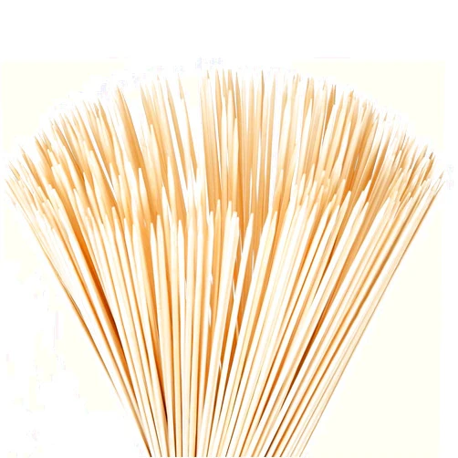 FLYPARTY 200Pcs Bamboo Skewers - 4mm Thick 16 Inch Premium Natural BBQ Bamboo S'Mores Skewers Marshmallow Roasting Sticks,Perfect for Hot Dog Kebab Sausage Camping Party Craft Projects (16 inch)