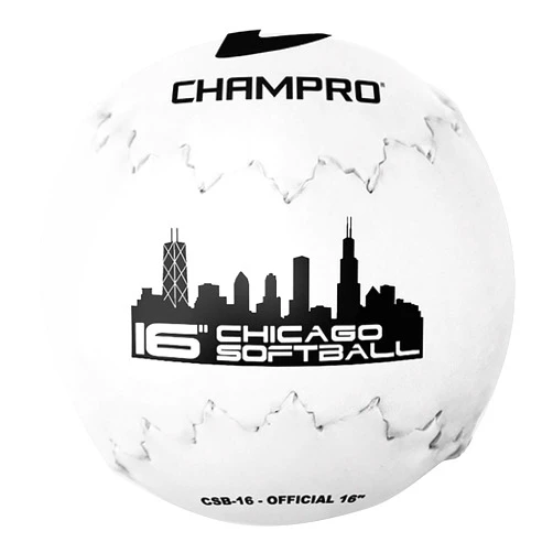 Champro Chicago Softball (White, 16-Inch)