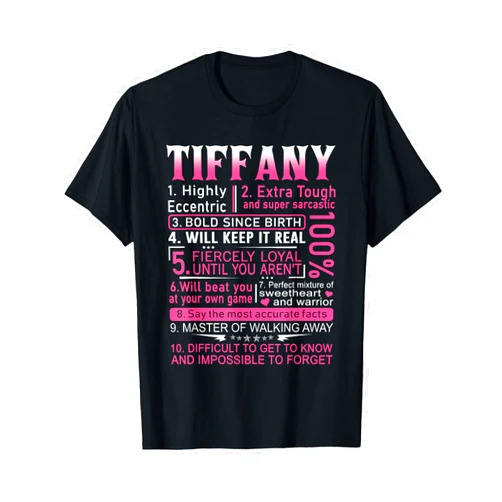 M.18 Personalized Tiffany Name Designs Tiffany Name Shirt Personalized Tiffany First Name T-Shirt