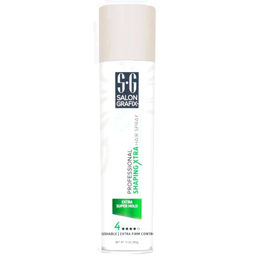 Salon Grafix Profession Shaping Hairspray, Extra Super Hold 4, 10 Oz (Pack of 3)