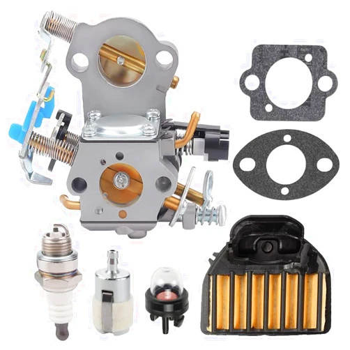 Harbot 455 Rancher Carburetor for Husqvarna 455 Rancher Parts 460 455E 461 Rancher Gas Chainsaw Replaces WTA-29 with 537255701 Air Filter Spark Plug Fuel Line All In One Kit