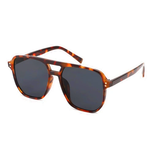 FEISEDY Retro Square Aviator Sunglasses Women Men 70s Vintage Trendy Plastic Frame Sun Glasses B2835