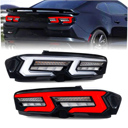 HCMOTIONZ HCmotion LED Tail Lights Assembly Fit For Chevrolet Chevy Camaro 2019-2025 LS, LT, LT1, SS, ZL1,LED Rear Lamps With DRL Animation & Sequential Indicator