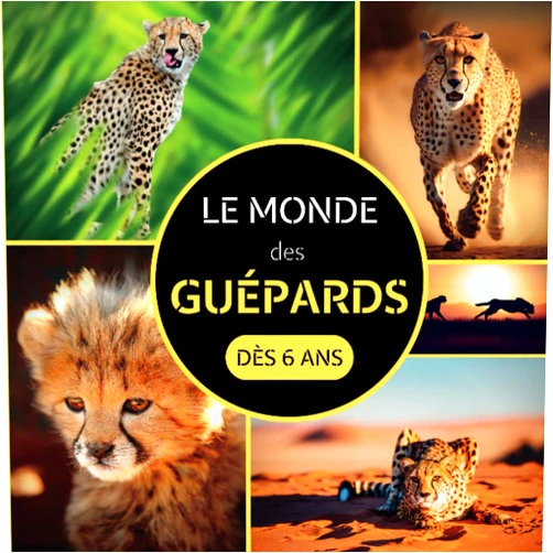 Nat Jeunesse Le Monde des Guépards: Livre documentaire animalier sur les guépards pour les enfants dès 6 ans (French Edition)