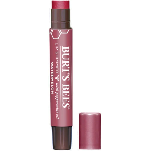 Burt's Bees Lip Shimmer, Lip Gloss With Responsibly Sourced Beeswax, Watermelon, Natural Origin Lip Care, 1 Tube, 0.09 oz.