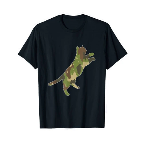 Cat Camouflage Cat Camo Patriotic Apparel Co Cat Camouflage Cat Lover Owner Kitty Kitten Cat Camo Funny T-Shirt