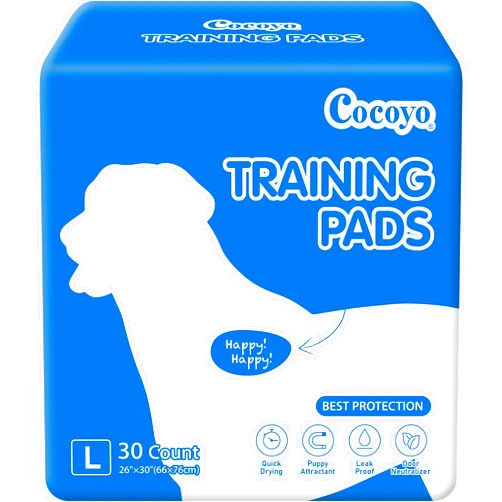 COCOYO Dog Training Pads Large Size丨Eliminating Urine Odor Puppy Pads 丨 Premium Dog Pee Pads Value Pack (30 Count, L 26x30 inch)