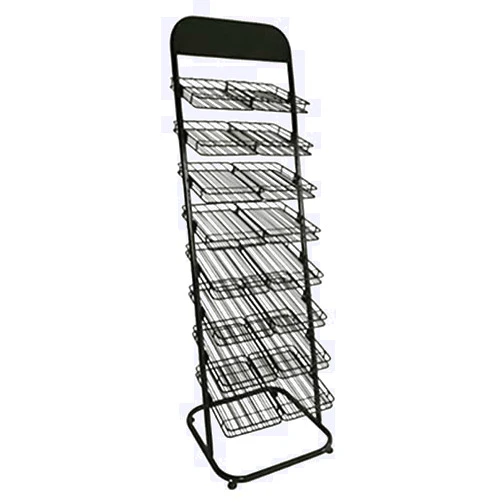 YiMiBaiHuo Nail Polish Display Rack Floor Standing, Essential Oils & Nail Polish Organizer Rack, Nail Polish Wall Shelf, 8 Tier Salon Cosmetic Display Stand, Suitable for Supermarket, Retail Store