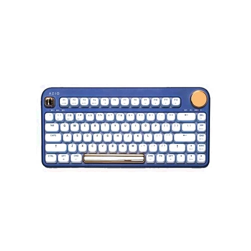 Azio IZO Wireless BT5/USB PC & Mac Mechanical Keyboard, Blue Iris