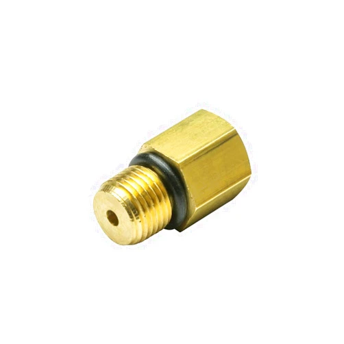 GlowShift Fuel Pressure Bleeder Screw Sensor Thread Adapter Compatible with Chevy GM 6.6L Duramax Diesel - Installs to Fuel Filter Housing - Includes O-Ring