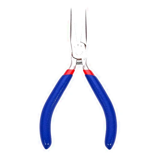 LiQunSweet 1pc Flat Nose Jewelry Bending Beading Jewelry Making DIY Pliers Chain-Nose Handy Pliers Jump Rings Opener with Stainless Steel Color Blue/Red - 13cm/5inch Long