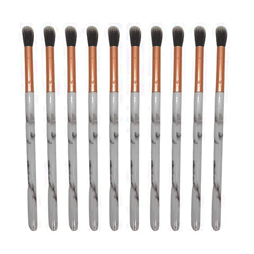 Generic 10 pcs MARBLE LONG HANDLE LASH WASH CLEANSER BRUSHES (soft bristles unlike most bulk brushes)