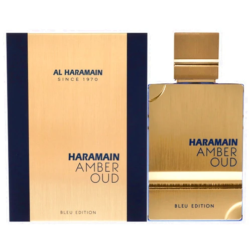 Al Haramain Amber Oud Blue Edition Eau De Parfum Spray 60ml (2.0 oz) - Long-Lasting Men’s Cologne with Amber & Sandalwood, Arabian Perfume for Men, Premium Fragrance