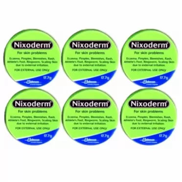 Nixoderm Cream For Eczema, Blemishes, Pimples, Rashes, Athletes Foot (Pack of 6)