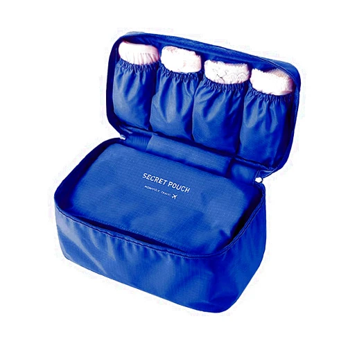 vanki 1 pc Portable Travel Drawer Dividers Closet Organizers Bra Underwear Storage Bag,Navy Blue