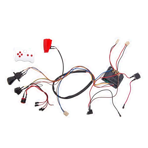 Weelye 12 Volt Children Electric Car DIY Modified Wires and Switch Kit,with 2.4G Bluetooth Remote Control and Receiver,for Children Electric Ride On Car Accessories